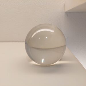 Peso de Cristal transparente com formato de bola