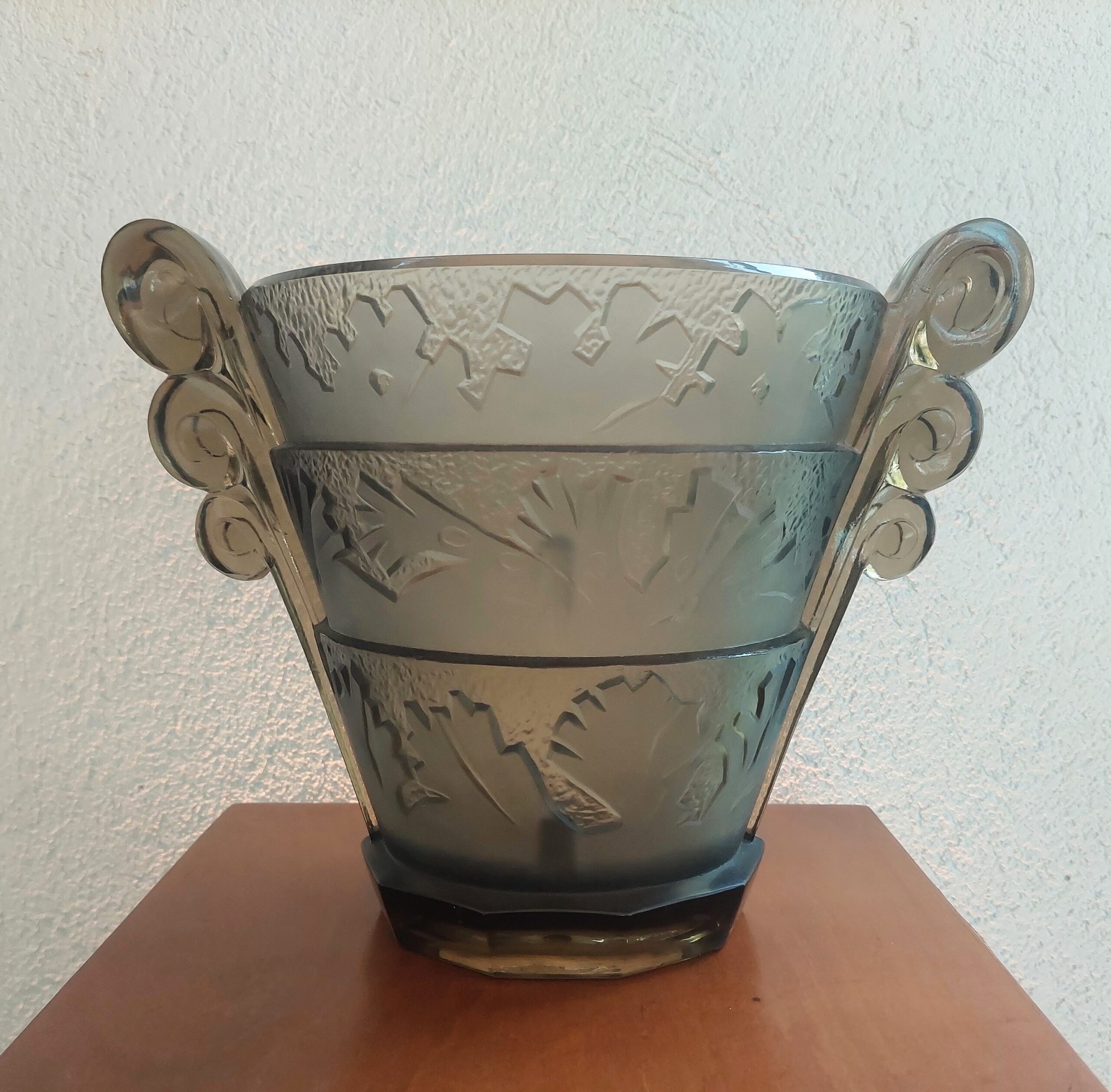 Vaso francês art deco marca Verlys " les algues"