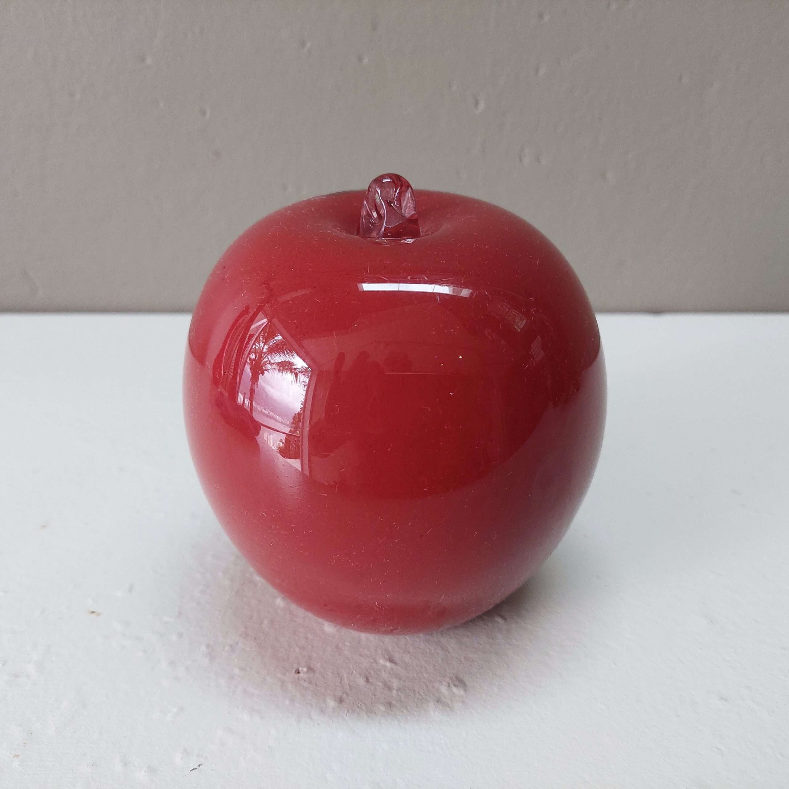 Maçã de murano vermelho